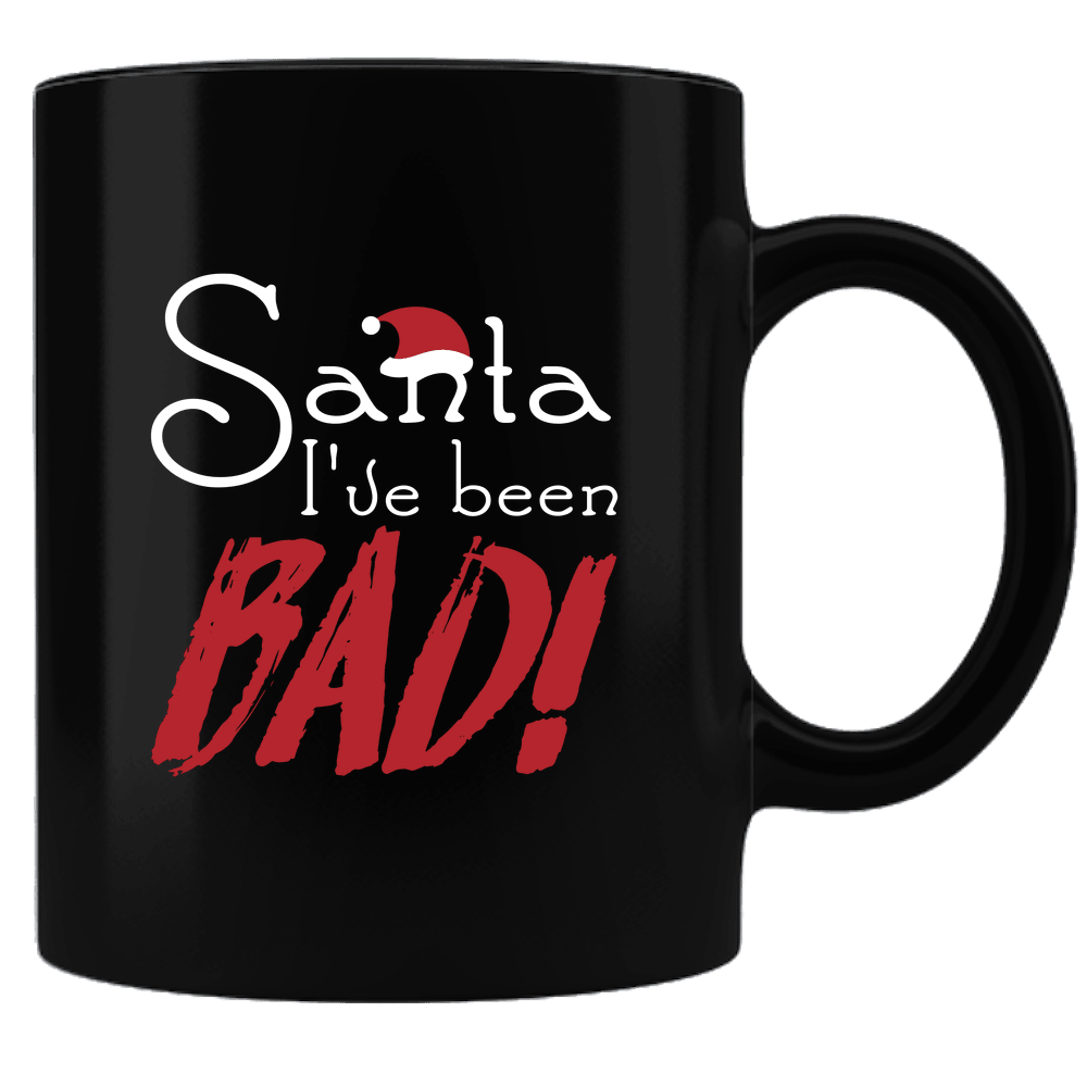 Designs by MyUtopia Shout Out:Santa I've Been Bad Ceramic Black Coffee Mug,Default Title,Ceramic Coffee Mug