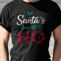 Load image into Gallery viewer, Designs by MyUtopia Shout Out:Santa&#39;s Favorite HO Adult Unisex T-Shirt
