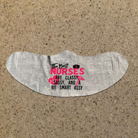 Load image into Gallery viewer, Designs by MyUtopia Shout Out:Sassy Nurse Fabric Face Covering / Face Mask,Athletic Heather,Fabric Face Mask
