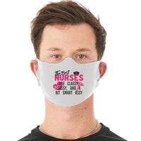Load image into Gallery viewer, Designs by MyUtopia Shout Out:Sassy Nurse Fabric Face Covering / Face Mask,White,Fabric Face Mask

