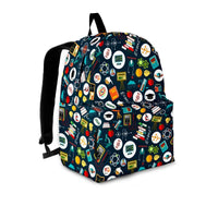 Load image into Gallery viewer, Designs by MyUtopia Shout Out:School Images all over print Teacher Backpack,Large (18 x 14 x 8 inches) / Adult (Ages 13+) / Multicolor,Backpacks
