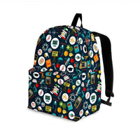 Load image into Gallery viewer, Designs by MyUtopia Shout Out:School Images all over print Teacher Backpack
