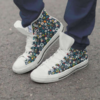 Load image into Gallery viewer, Designs by MyUtopia Shout Out:School Images all over print Teacher Canvas High Top Shoes,Men&#39;s / Men&#39;s US 8 (EU40) / Multicolor,High Top Sneakers
