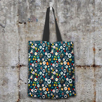 Load image into Gallery viewer, Designs by MyUtopia Shout Out:School Images all over print Teacher Fabric Totebag Reusable Shopping Tote
