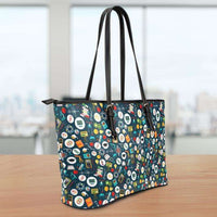 Load image into Gallery viewer, Designs by MyUtopia Shout Out:School Images all over print Teacher Faux Leather Totebag Purse
