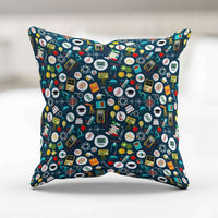 Load image into Gallery viewer, Designs by MyUtopia Shout Out:School Images all over print Teacher Pillowcase
