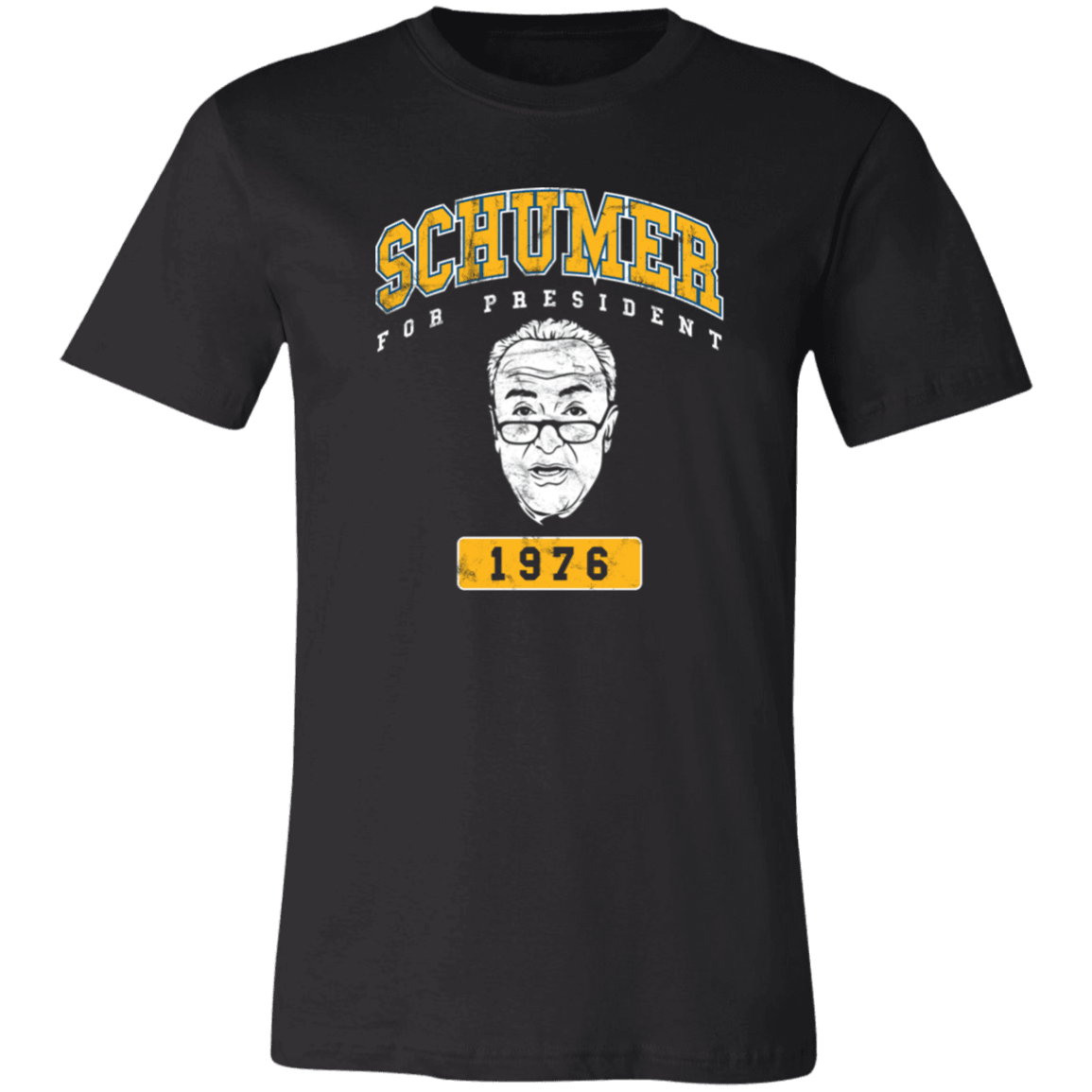 Designs by MyUtopia Shout Out:Schumer for President Unisex Jersey Short-Sleeve T-Shirt,X-Small / Black,Adult Unisex T-Shirt