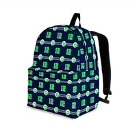 Load image into Gallery viewer, Designs by MyUtopia Shout Out:Seattle Nurse Backpack,Large (18 x 14 x 8 inches) / Adult (Ages 13+) / Dark Green/Lime,Backpacks
