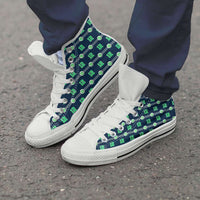 Load image into Gallery viewer, Designs by MyUtopia Shout Out:Seattle Nurse Canvas High Top Shoes,Men&#39;s / Men&#39;s US 8 (EU40) / Green,High Top Sneakers
