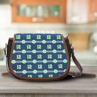 Load image into Gallery viewer, Designs by MyUtopia Shout Out:Seattle Nurse Canvas Saddlebag Style Crossbody Purse
