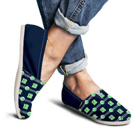 Load image into Gallery viewer, Designs by MyUtopia Shout Out:Seattle Nurse Casual Canvas Slip on Shoes Women&#39;s Flats,Ladies US6 (EU36) / Green,Slip on Flats
