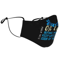 Load image into Gallery viewer, Designs by MyUtopia Shout Out:Set a Guard Oh Lord Adjustable Ear Loop Face Mask
