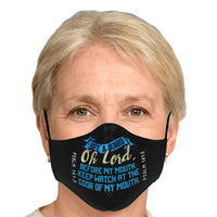 Load image into Gallery viewer, Designs by MyUtopia Shout Out:Set a Guard Oh Lord Adjustable Ear Loop Face Mask
