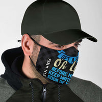 Load image into Gallery viewer, Designs by MyUtopia Shout Out:Set a Guard Oh Lord before My Mouth Adult Fabric Face Mask with Elastic Ear Loops

