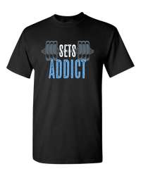 Load image into Gallery viewer, Designs by MyUtopia Shout Out:Sets Addict Adult Unisex T-Shirt,S / Black,Adult Unisex T-Shirt
