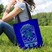 Load image into Gallery viewer, Designs by MyUtopia Shout Out:Shamrocks And Shenanigans Fabric Totebag Reusable Shopping Tote
