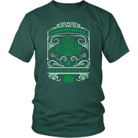 Load image into Gallery viewer, Designs by MyUtopia Shout Out:Shamrocks And Shenanigans T-shirt,Dark Green / S,Adult Unisex T-Shirt

