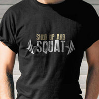 Load image into Gallery viewer, Designs by MyUtopia Shout Out:Shut Up and Squat Adult Unisex T-Shirt
