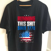 Load image into Gallery viewer, Designs by MyUtopia Shout Out:Since 1776 Adult Unisex T-Shirt,S / Black,Adult Unisex T-Shirt
