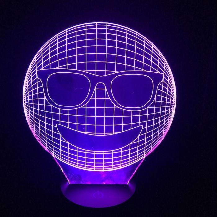 Designs by MyUtopia Shout Out:Smiley face USB Powered LED Night-light Lamp Glows in Multiple Colors