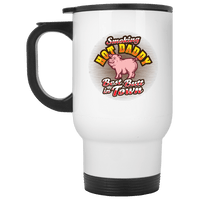 Load image into Gallery viewer, Designs by MyUtopia Shout Out:Smoking Hot Daddy Stainless Steel Travel Mug

