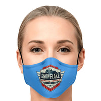 Load image into Gallery viewer, Designs by MyUtopia Shout Out:Snowflake Removal Service Trump Humor Fitted Face mask with adjustable Ear Loops,Adult / Single / No filters,Fabric Face Mask
