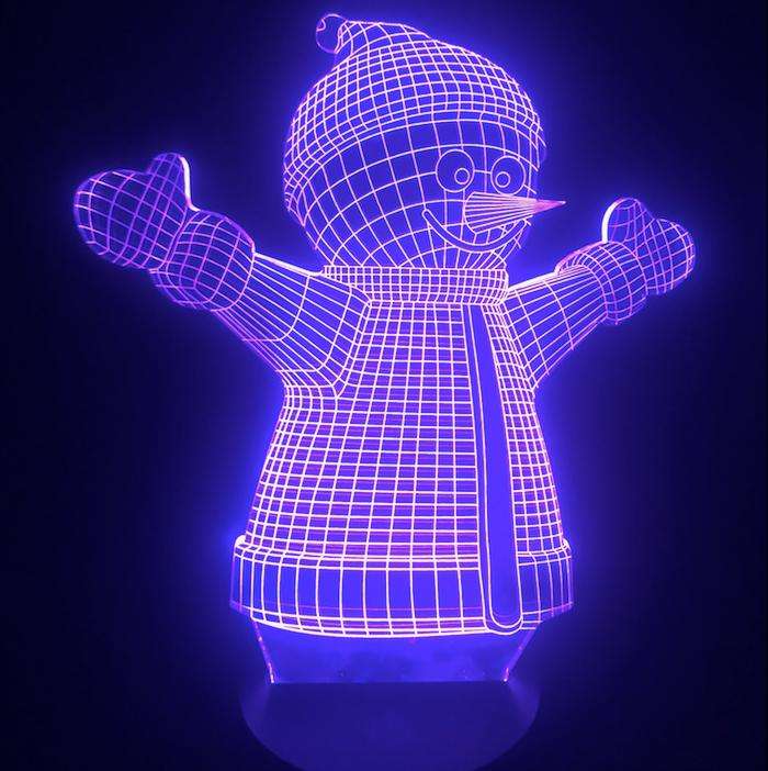 Designs by MyUtopia Shout Out:Snowman Hands out USB Powered LED Night-light Lamp Glows in Multiple Colors