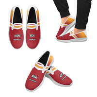 Load image into Gallery viewer, Designs by MyUtopia Shout Out:SoCal Fan #TwoFingerSalute Mens Slip-on Canvas Sneakers
