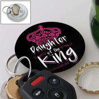 Load image into Gallery viewer, Designs by MyUtopia Shout Out:Son / Daughter of The King Magnetic Keychain and Bottle Opener,Black-Daughter,Keychain bottle opener
