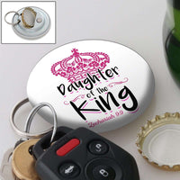 Load image into Gallery viewer, Designs by MyUtopia Shout Out:Son / Daughter of The King Magnetic Keychain and Bottle Opener,White-Daughter,Keychain bottle opener
