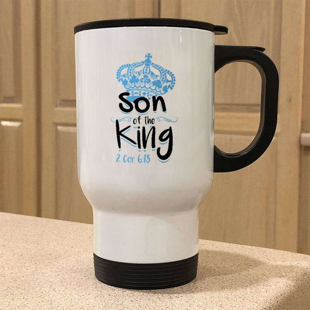 Designs by MyUtopia Shout Out:Son of the King 2 Cor 6:18 Stainless Steel Travel Mug