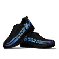Load image into Gallery viewer, Designs by MyUtopia Shout Out:Son of the King Child of God Bible Verse Inspired Art Mesh Fabric Running Shoes

