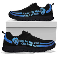 Load image into Gallery viewer, Designs by MyUtopia Shout Out:Son of the King Child of God Bible Verse Inspired Art Mesh Fabric Running Shoes
