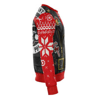 Load image into Gallery viewer, Designs by MyUtopia Shout Out:Sons of Santa Biker Vest Funny Christmas Fleece Lined Sweatshirt
