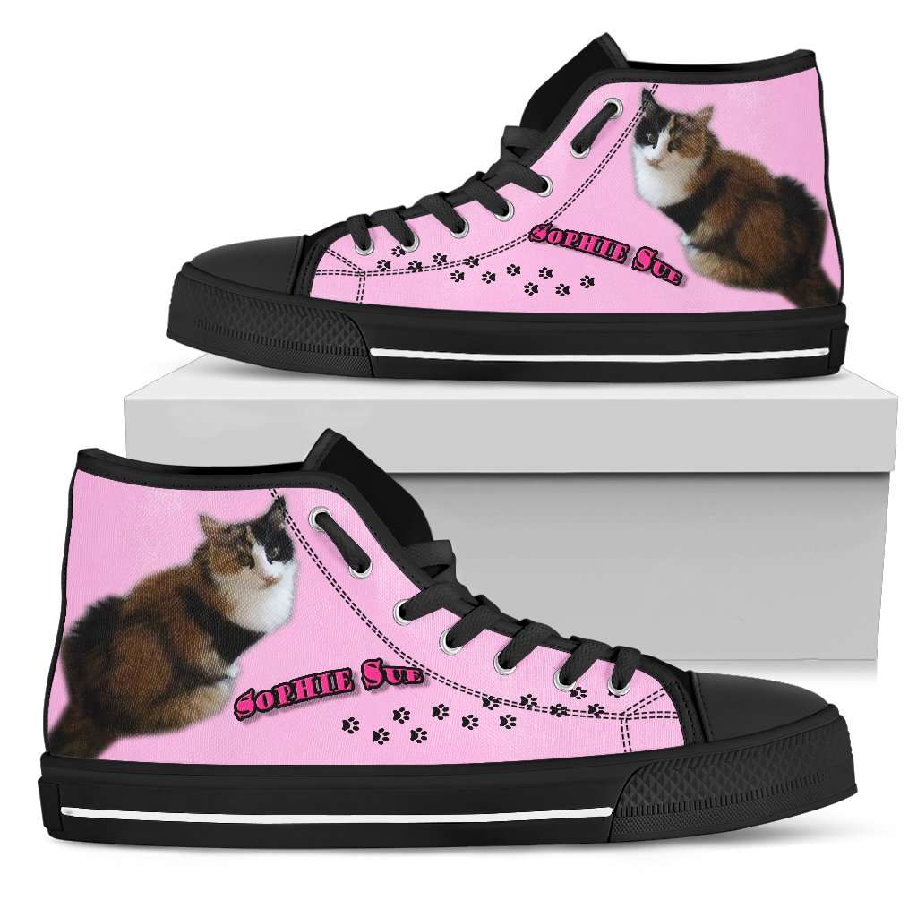 Designs by MyUtopia Shout Out:Sophie Sue Canvas High Top Shoes Womens