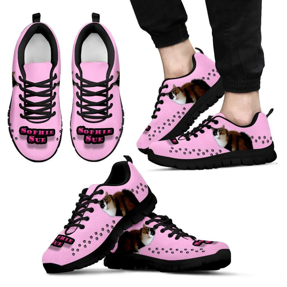 Designs by MyUtopia Shout Out:Sophie Sue Running Shoes,Men's Sneakers - Black - Sophie Sue Running Shoes Mens / US5 (EU38),