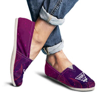 Load image into Gallery viewer, Designs by MyUtopia Shout Out:South Carolina Hairdresser Casual Canvas Slip on Shoes Women&#39;s Flats,Ladies US6 (EU36) / Purple,Slip on Flats
