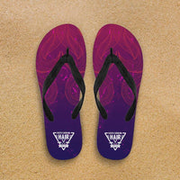 Load image into Gallery viewer, Designs by MyUtopia Shout Out:South Carolina Hairdresser Flip-Flops,Women&#39;s / Women&#39;s Small (US 5-6 /EU 35-37) / Pink/Violet,Flip Flops
