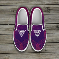 Load image into Gallery viewer, Designs by MyUtopia Shout Out:South Carolina Hairdresser Slip-on Shoes,Women&#39;s / Women&#39;s US6 (EU36) / Violet,Slip on sneakers
