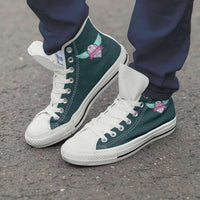 Load image into Gallery viewer, Designs by MyUtopia Shout Out:South Carolina Nurse Canvas High Top Shoes,Men&#39;s / Men&#39;s US 8 (EU40) / Green,High Top Sneakers
