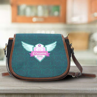 Load image into Gallery viewer, Designs by MyUtopia Shout Out:South Carolina Nurse Canvas Saddlebag Style Crossbody Purse
