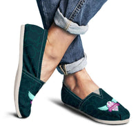 Load image into Gallery viewer, Designs by MyUtopia Shout Out:South Carolina Nurse Casual Canvas Slip on Shoes Women&#39;s Flats,Ladies US6 (EU36) / Green,Slip on Flats
