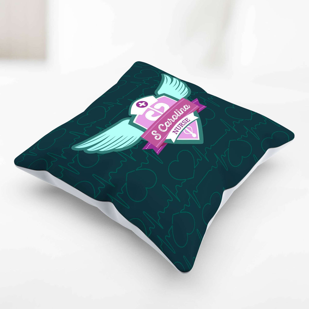 Designs by MyUtopia Shout Out:South Carolina Nurse Pillowcase
