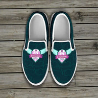 Load image into Gallery viewer, Designs by MyUtopia Shout Out:South Carolina Nurse Slip-on Shoes,Women&#39;s / Women&#39;s US6 (EU36) / Green,Slip on sneakers
