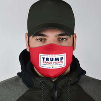 Load image into Gallery viewer, Designs by MyUtopia Shout Out:Space Force Make Galaxy Great Again Trump Humor Adult Fabric Face Mask with Elastic Ear Loops
