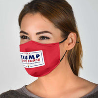 Load image into Gallery viewer, Designs by MyUtopia Shout Out:Space Force Make Galaxy Great Again Trump Humor Adult Fabric Face Mask with Elastic Ear Loops
