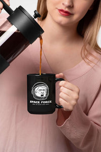 Load image into Gallery viewer, Designs by MyUtopia Shout Out:Space Force Trump Ceramic Coffee Mug
