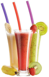 Load image into Gallery viewer, Designs by MyUtopia Shout Out:Special Offer on Extra Wide Milkshake Straws with U.S. Flag Case (10 inch long set of 5 Straws, 1 Case, 1 Cleaning Brush)
