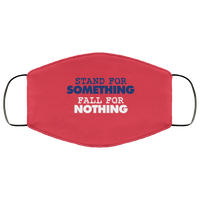 Load image into Gallery viewer, Designs by MyUtopia Shout Out:Stand For Something Fall For Nothing Trump Adult Fabric Face Mask with Elastic Ear Loops,3 Layer Fabric Face Mask / Red / Adult,Fabric Face Mask
