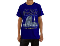 Load image into Gallery viewer, Designs by MyUtopia Shout Out:Star Peace A New Hope Awakens Christmas Christ Manger Scene Adult Tee Shirt,Short Sleeve Tee / Royal Blue / Small,Adult Unisex T-Shirt
